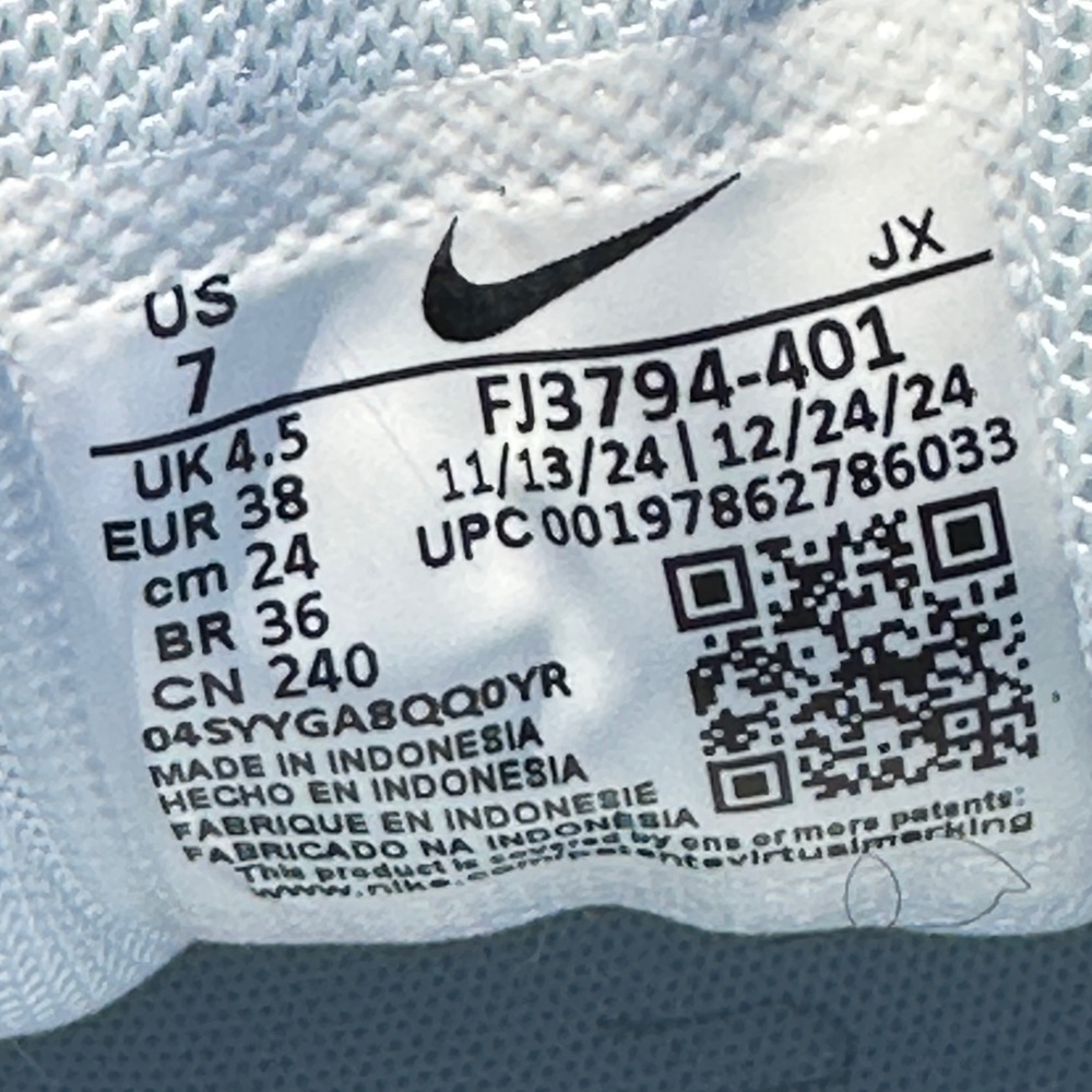 Nike AL8 Low Womens 7 Youth 5.5 Mens 5.5 Blue Gray Lifestyle Casual Sneaker NEW - Picture 9 of 10